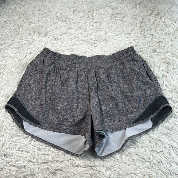 Lululemon Hotty Hot Short II *Long 4" Heather Lux Multi Black / Heathered black - Picture 1 of 6